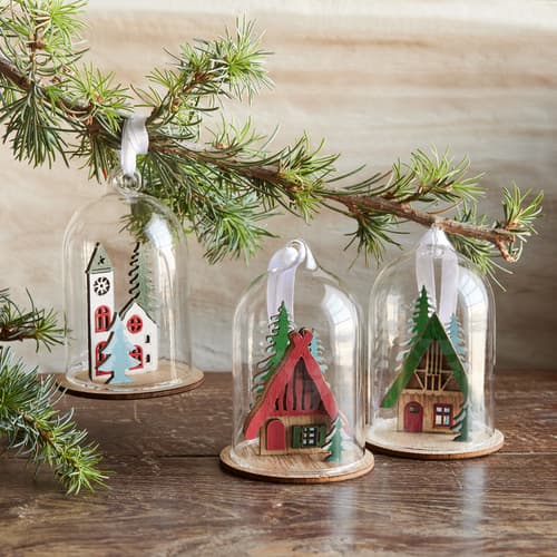 Holiday Moments Dome Ornament Set