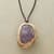 AMETHYST AMULET NECKLACE view 1