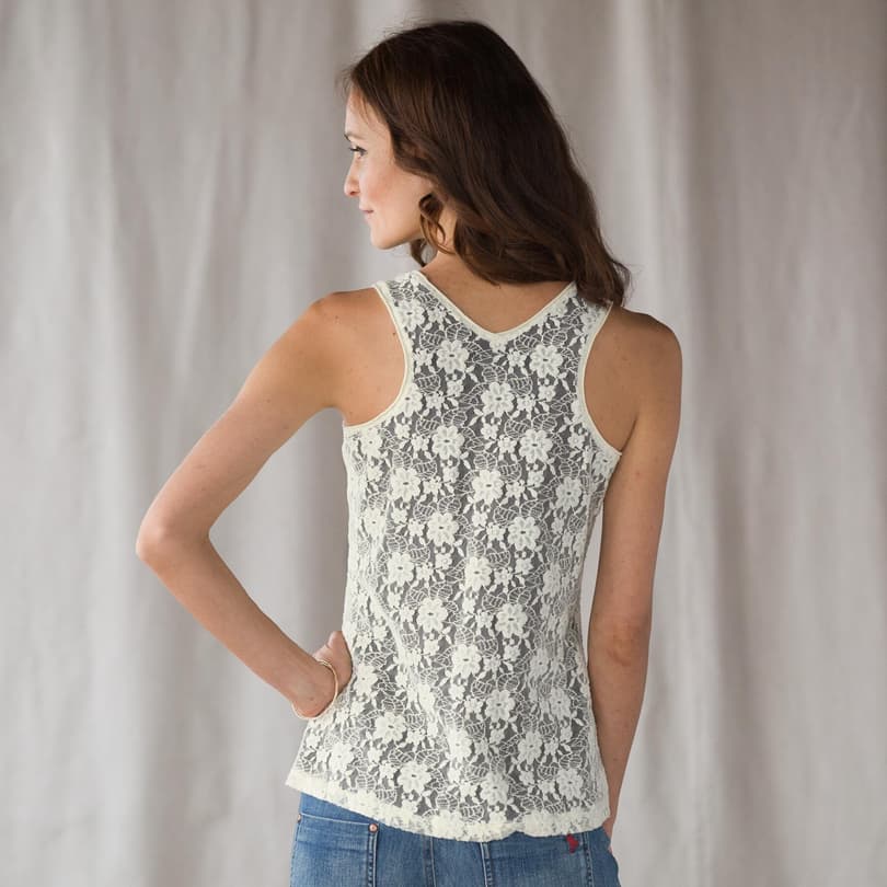 WHIMSY LACE TANK view 1