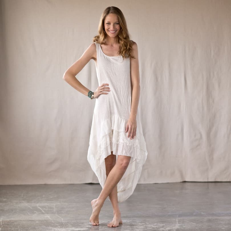 DANCING IN THE CLOUDS LOUNGE DRESS view 1 IVORY