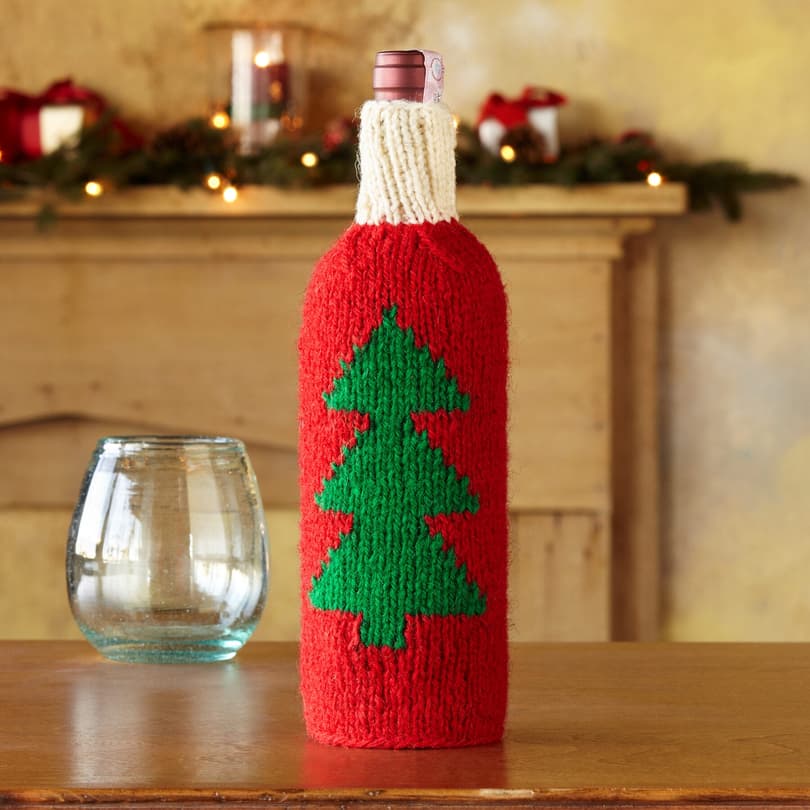 HANDKNIT HOLIDAY BOTTLE SWEATERS view 1