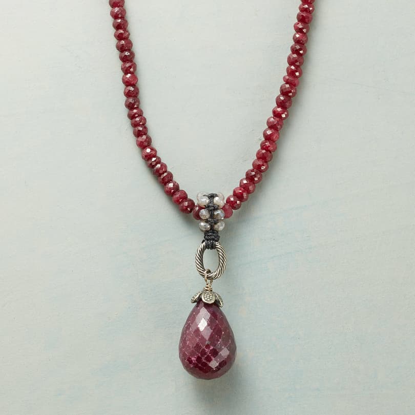 SCARLET RUBY NECKLACE view 1