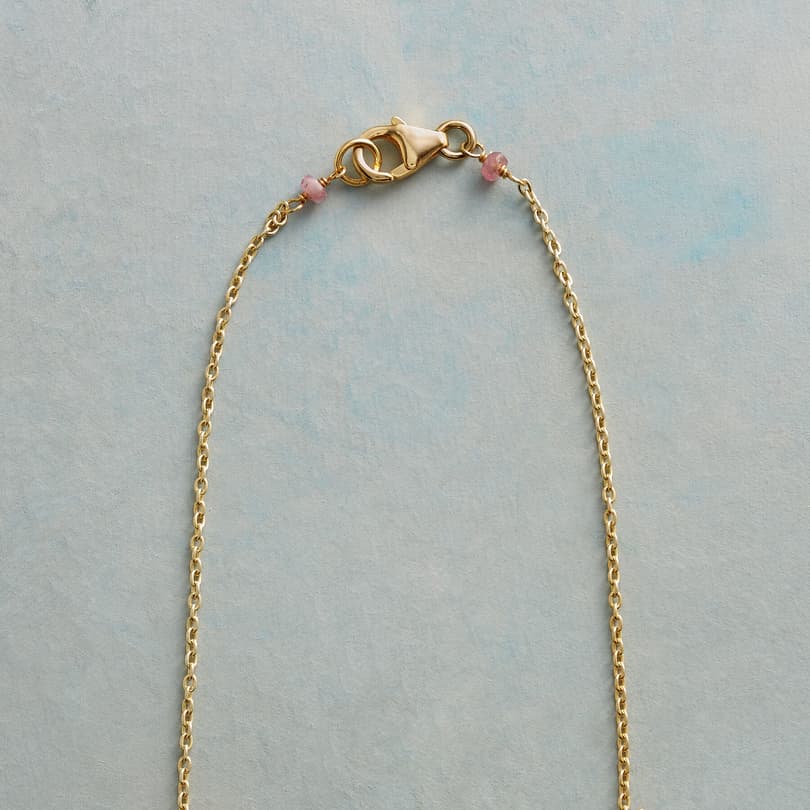 BLUSHING MOONSTONE NECKLACE view 2