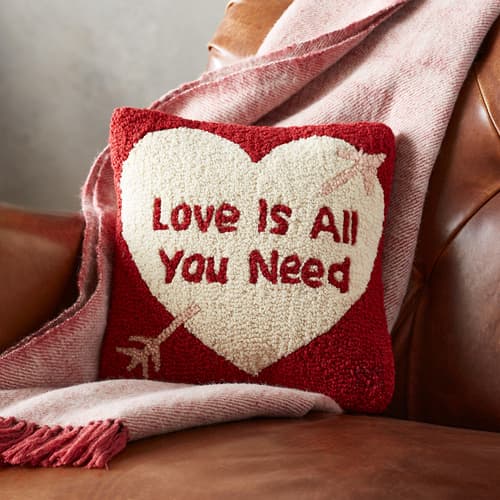 LOVE IS ALL YOU NEED PILLOW view 1