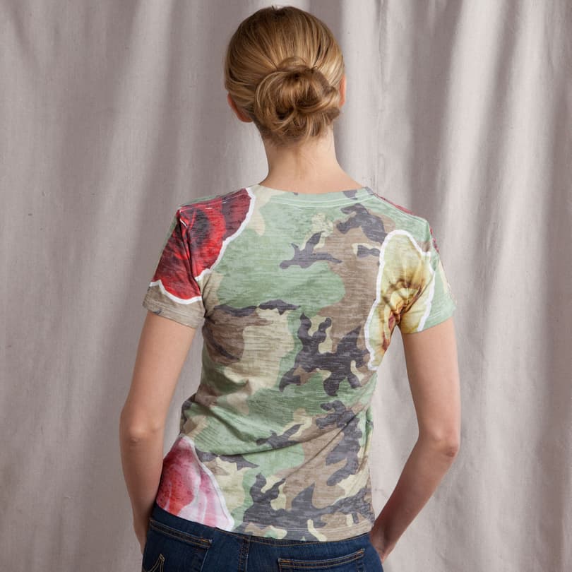 CAMOESQUE BURNOUT TEE view 1