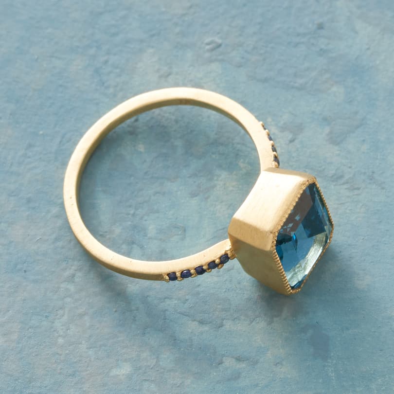 Elegance In Blue Ring View 2