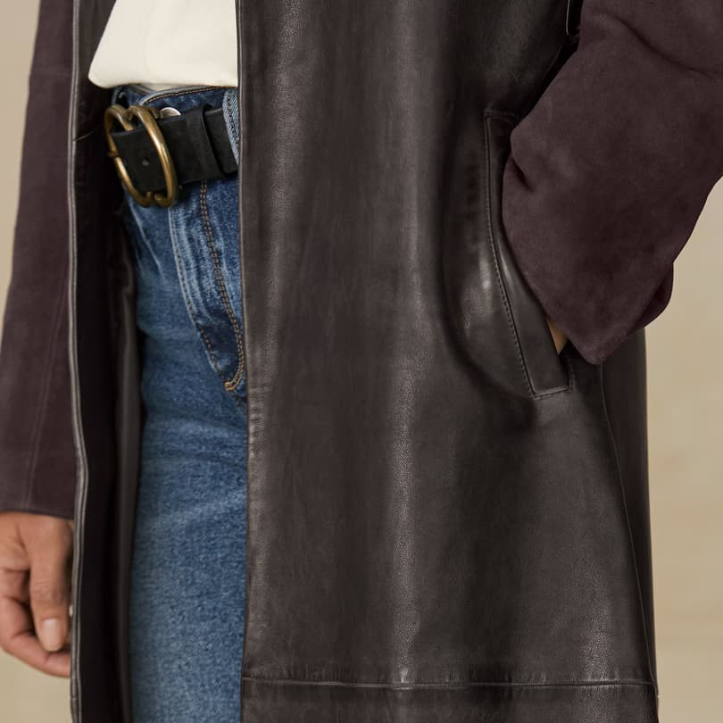 Starla Leather Trenchcoat View 11