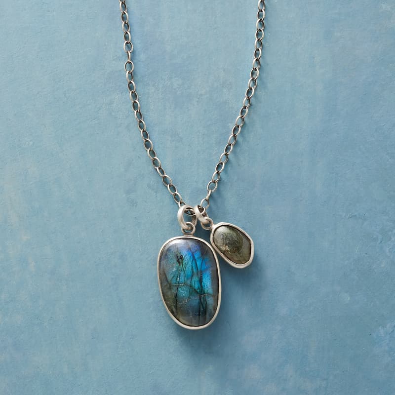 LABRADORITE BUTTERFLY NECKLACE view 1