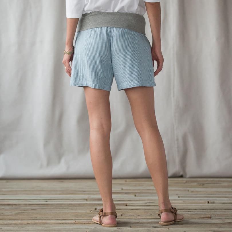 ROLL TOP COTTON SHORTS view 1