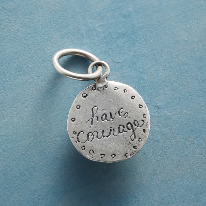 Sterling Silver Have Courage Charm View 2