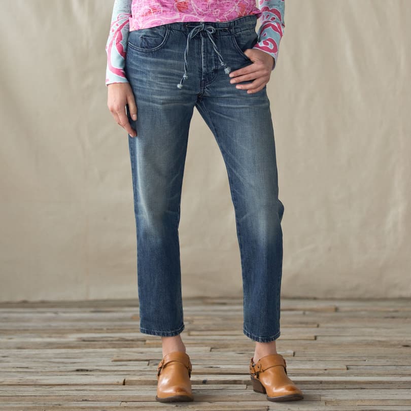 Easy Roller Cropped Jeans view 1