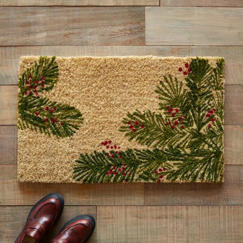Spruce Boughs Doormat View 1