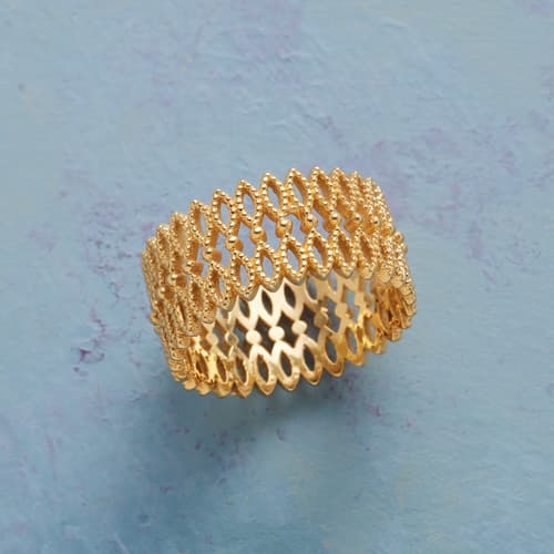 GILDED LACE RING view 1