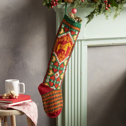 Heirloom Hearts & Horse Stocking View 1