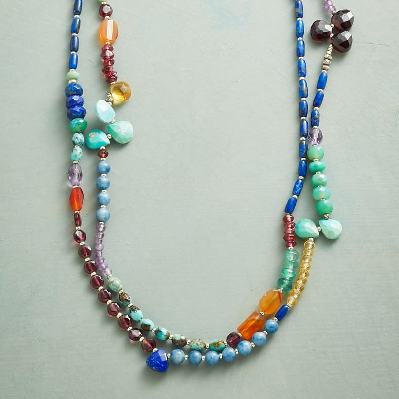 DOUBLE RAINBOW NECKLACE view 1