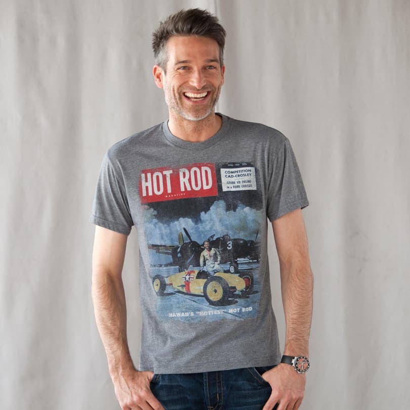 VROOM! HOT ROD T-SHIRT view 1 CHARCOAL