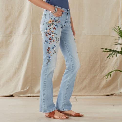 KELLY CHERRY BLOOMS JEANS view 1