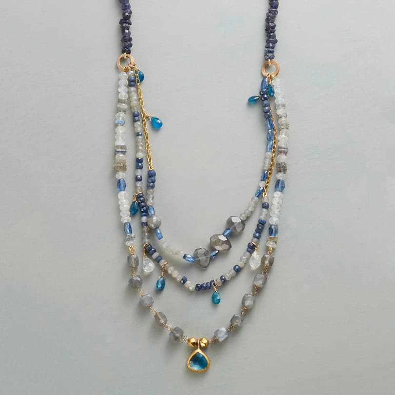 BLUE BOUNTIFUL NECKLACE view 1