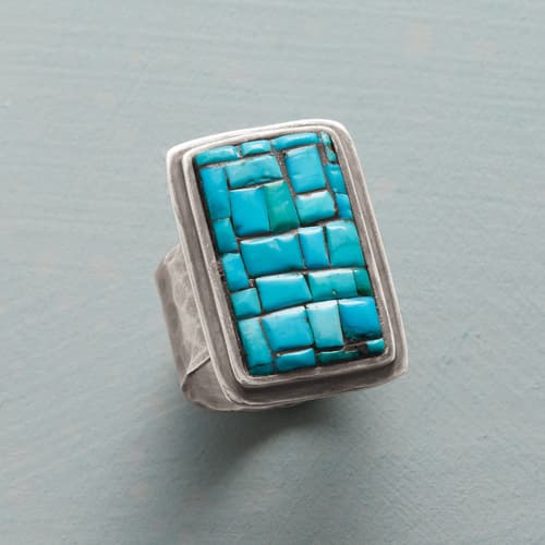 TURQUOISE COBBLESTONE RING view 1