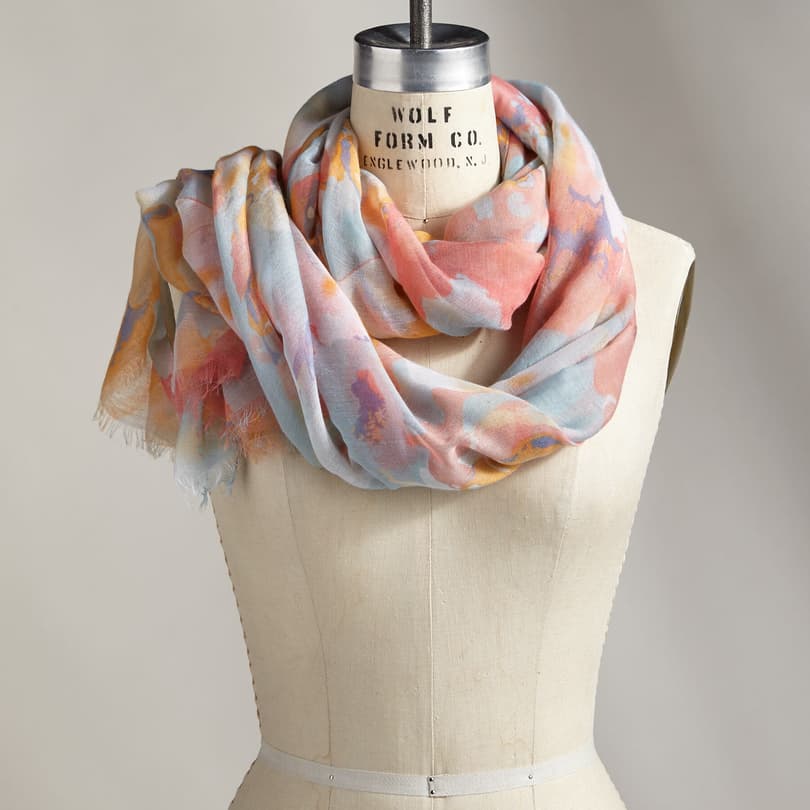 PALETTE OF BLOOMS SCARF view 1