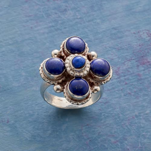 LAPIS BLOSSOM RING view 1