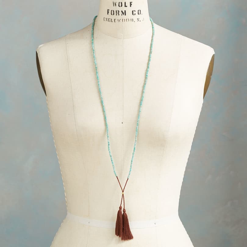 TWIN TASSEL NECKLACE view 3