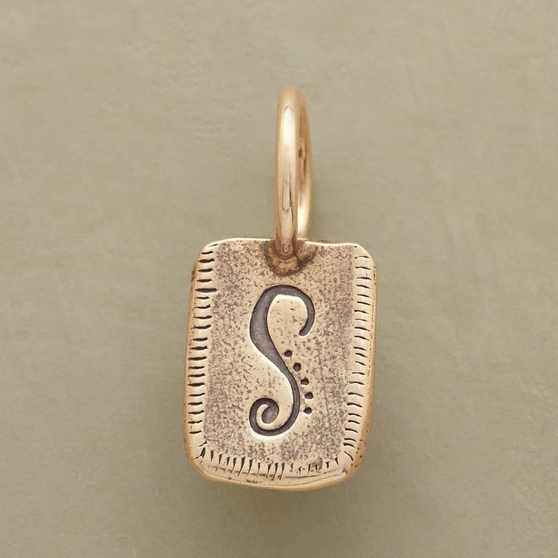 GOLD PERSONALIZED INITIAL CHARM view 1
