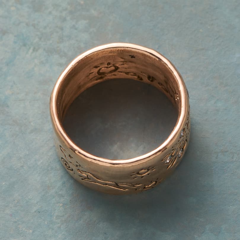 Dappled Forest Ring, Rose Gold View 2
