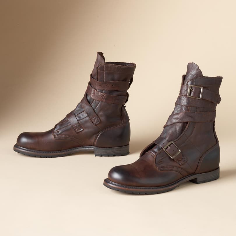 TANKER BOOTS BY VINTAGE SHOE CO view 1 CHOCOLATE