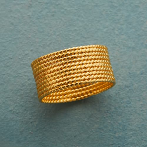 Golden Rope Ring View 1