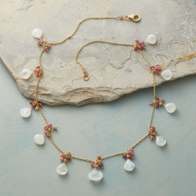 BLUSHING MOONSTONE NECKLACE view 1