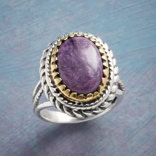 UNMISTAKABLY CHAROITE RING View 1