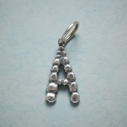 STERLING SILVER CONNECT THE DOTS LETTER CHARM view