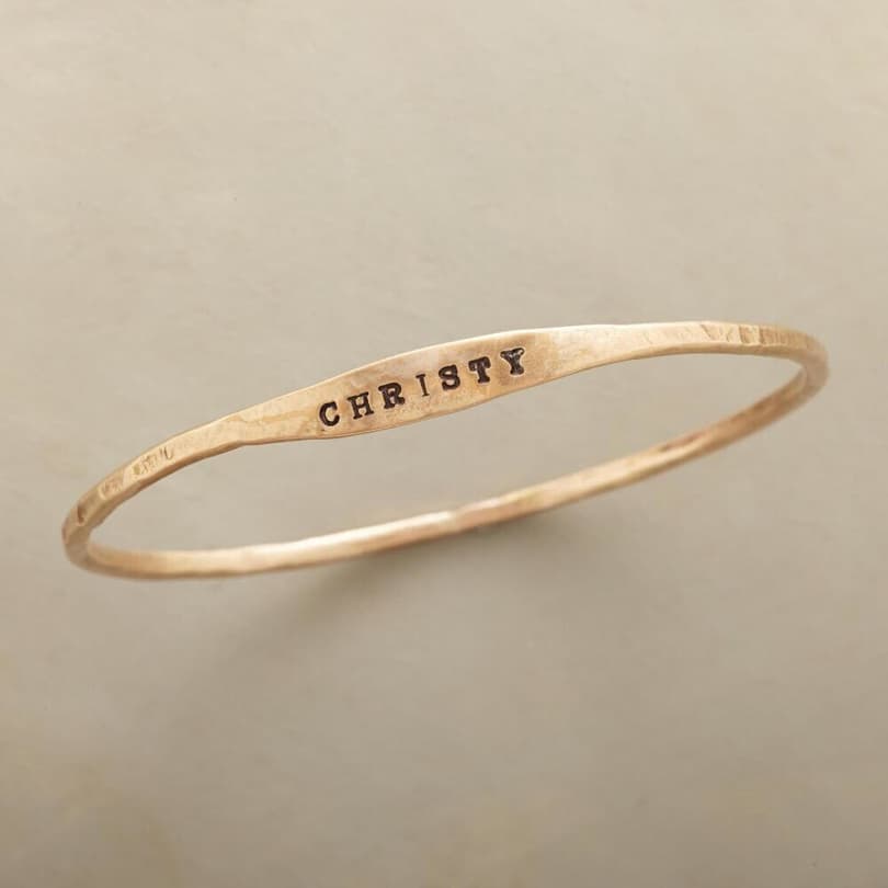 YOURS ALONE PERSONALIZED BANGLE view 1