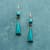 Turquoise Obelisk Earrings View 1