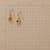Gold Plate Moon&#39;s Embrace Birthstone Earrings View 2