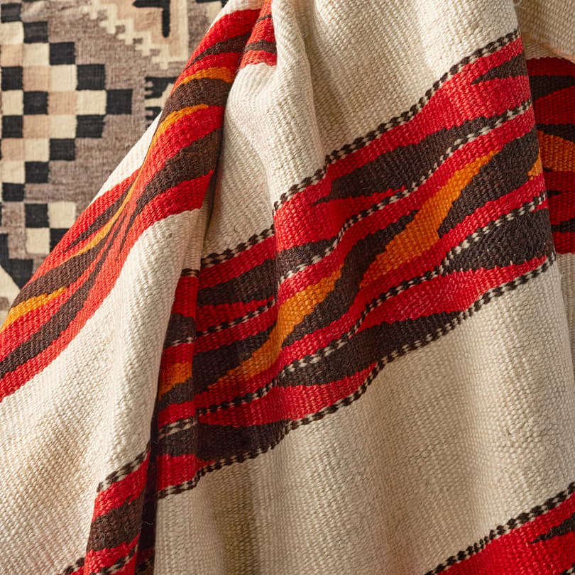 1880s Navajo Wearing Blanket Weaving View 3