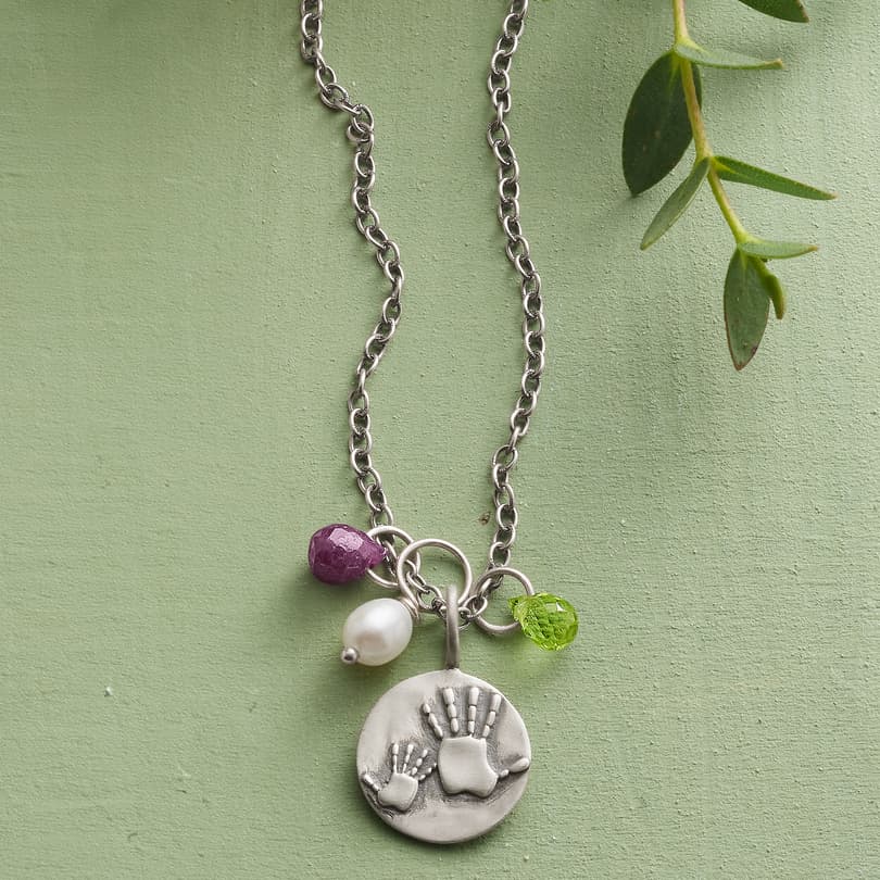 Mother &amp; Child Handprints Necklace View 5