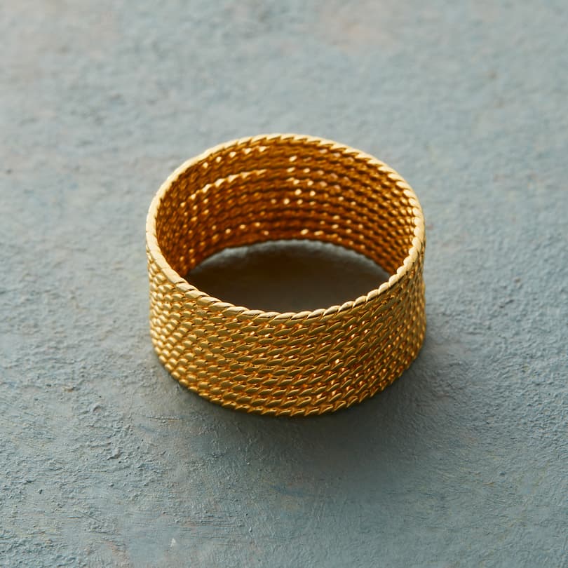 Golden Rope Ring View 2