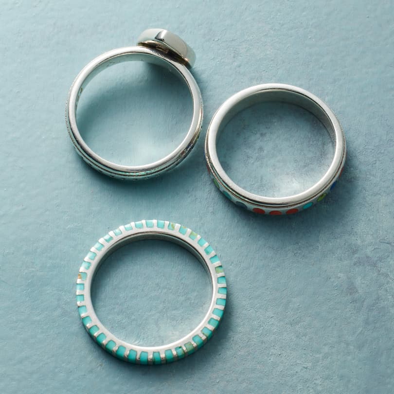Loving Turquoise Ring Set View 2