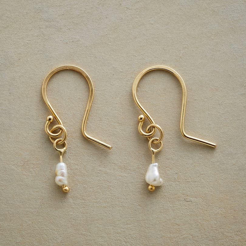 PEARL PINPOINT EARRINGS view 1