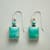 SQUARELY TURQUOISE EARRINGS view 1