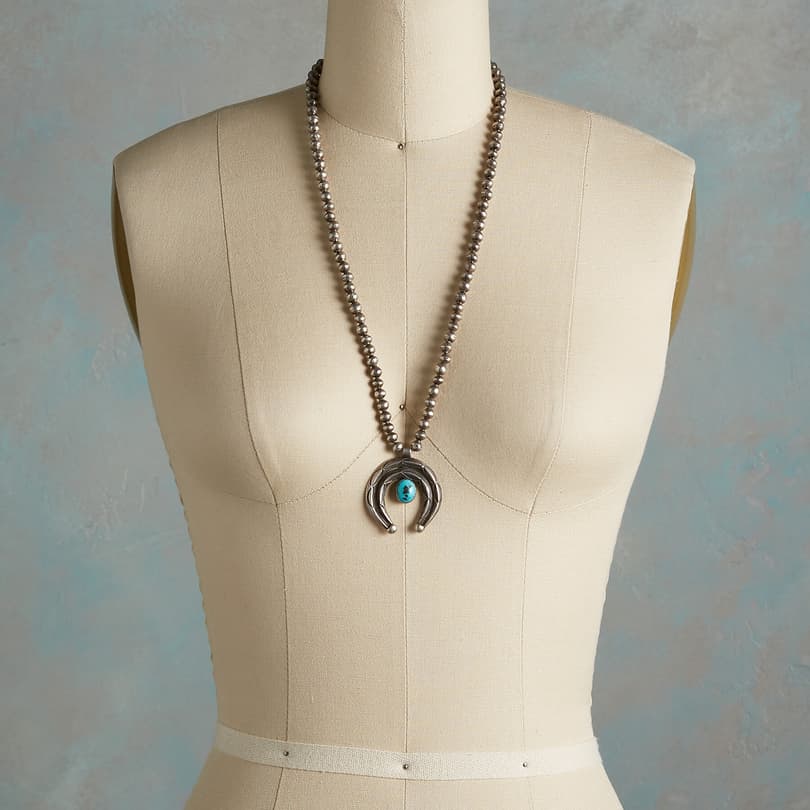 1930S TURQUOISE NAJA NECKLACE view 2