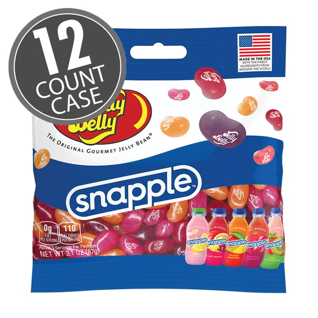 Snapple™ Mix Jelly Beans 3.1 oz  Grab & Go® Bag - 12 Count Case