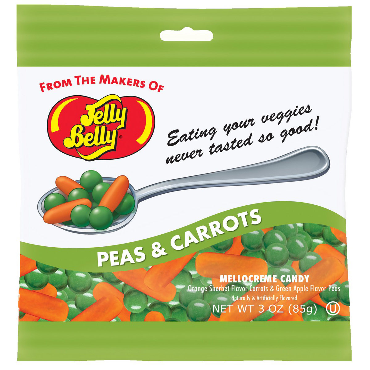 Peas & Carrots Mellocreme Candy 3 Oz Bag Dabcube