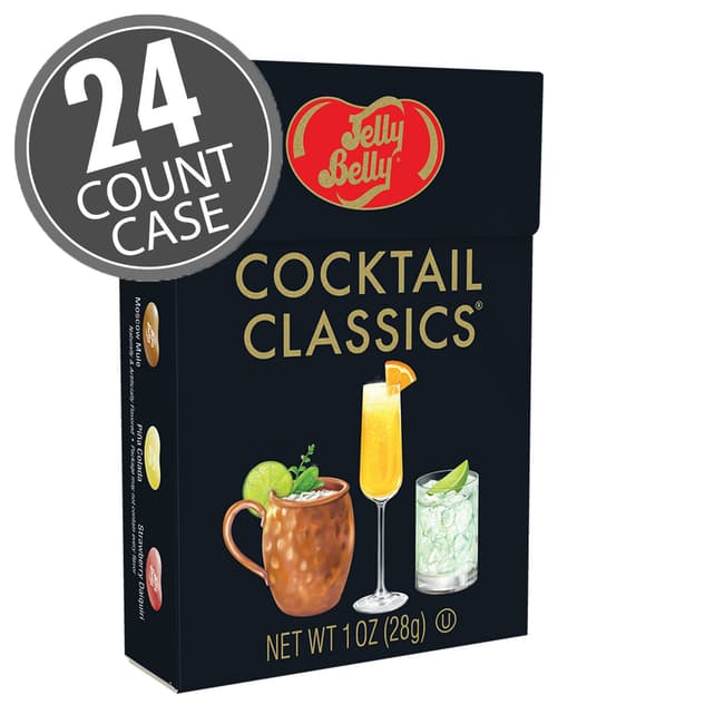 Cocktail Classics® Jelly Beans Mix - 1 oz Flip-Top Boxes - 24-Count Case