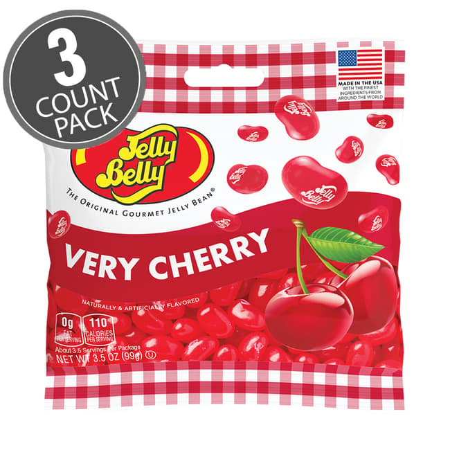Very Cherry Jelly Beans 3.5 oz Grab & Go® Bag - 3 Pack