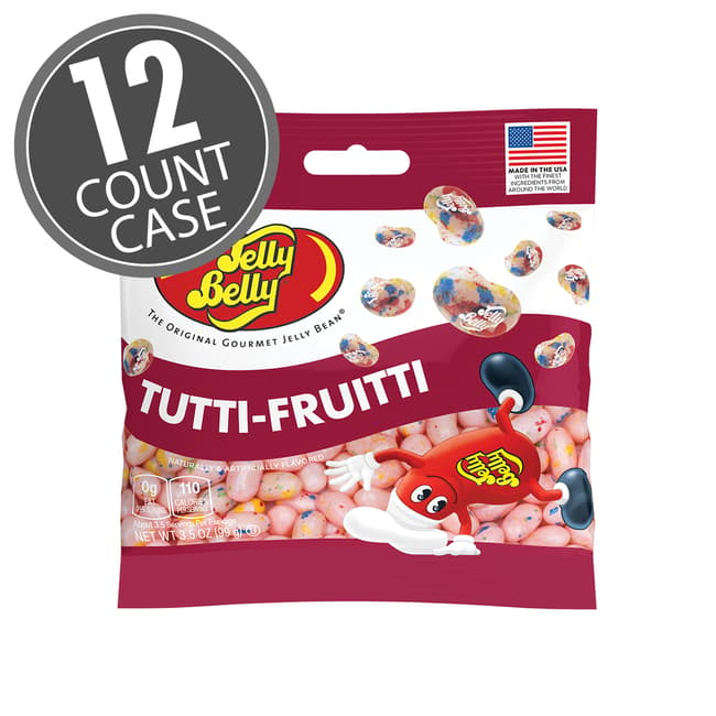Tutti-Fruitti Jelly Beans 3.5 oz Grab & Go® Bag - 12 Count Case