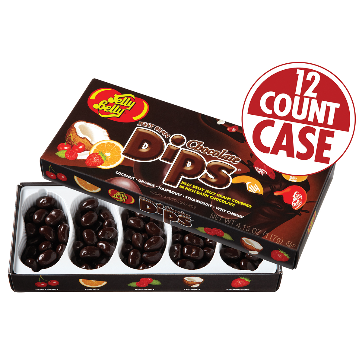 Jelly Bean Chocolate Dips® 5flavor Gift Box 12count Case Odoo