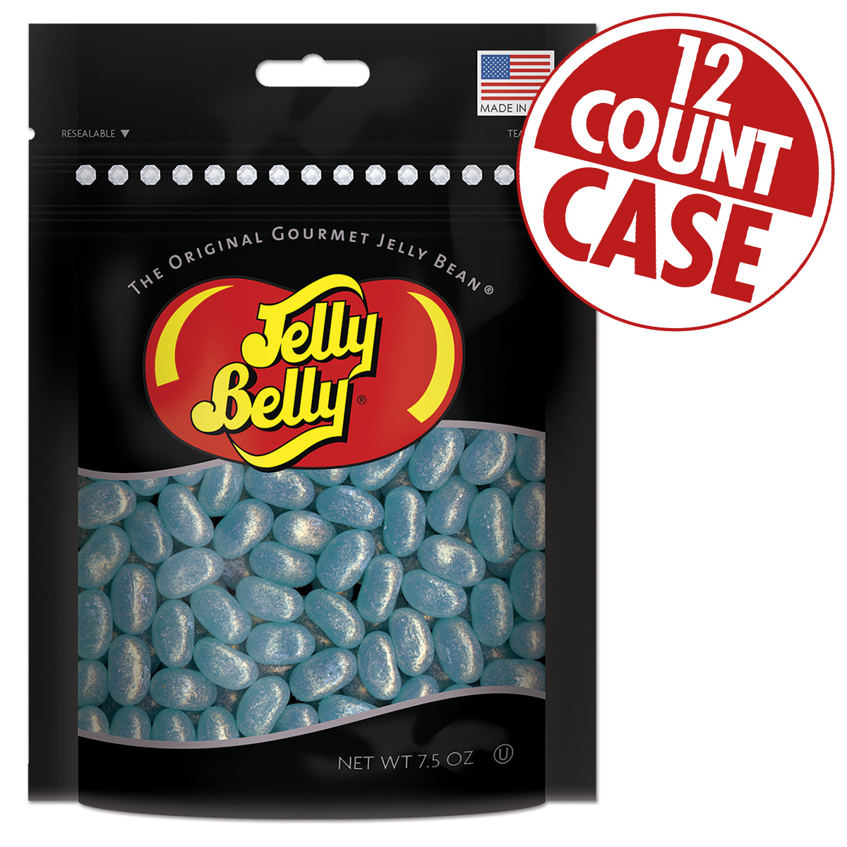 Jewel Berry Blue Jelly Beans Party Bag 7.5 Oz Bag 12 Count Case